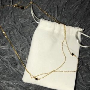 Jennifer Zeuner Star 2 chain gold necklace